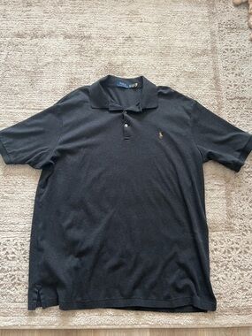 Polo Ralph Lauren Dark Gray Polo Shirt XLT Tall Classic Fit Short Sleeve